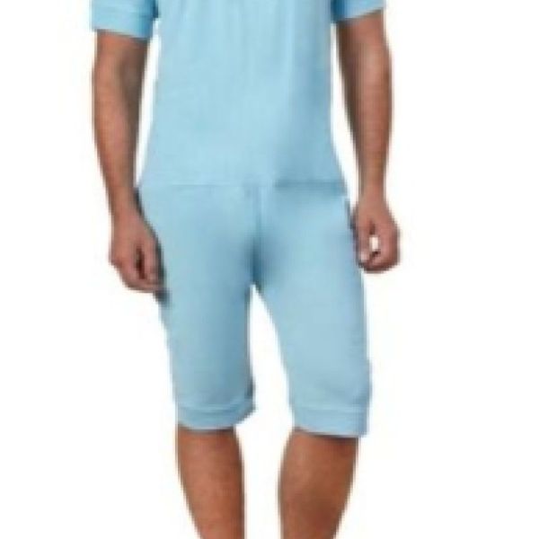 Grenouillère Mixte Jersey - Manches & Jambes Courtes - Ciel